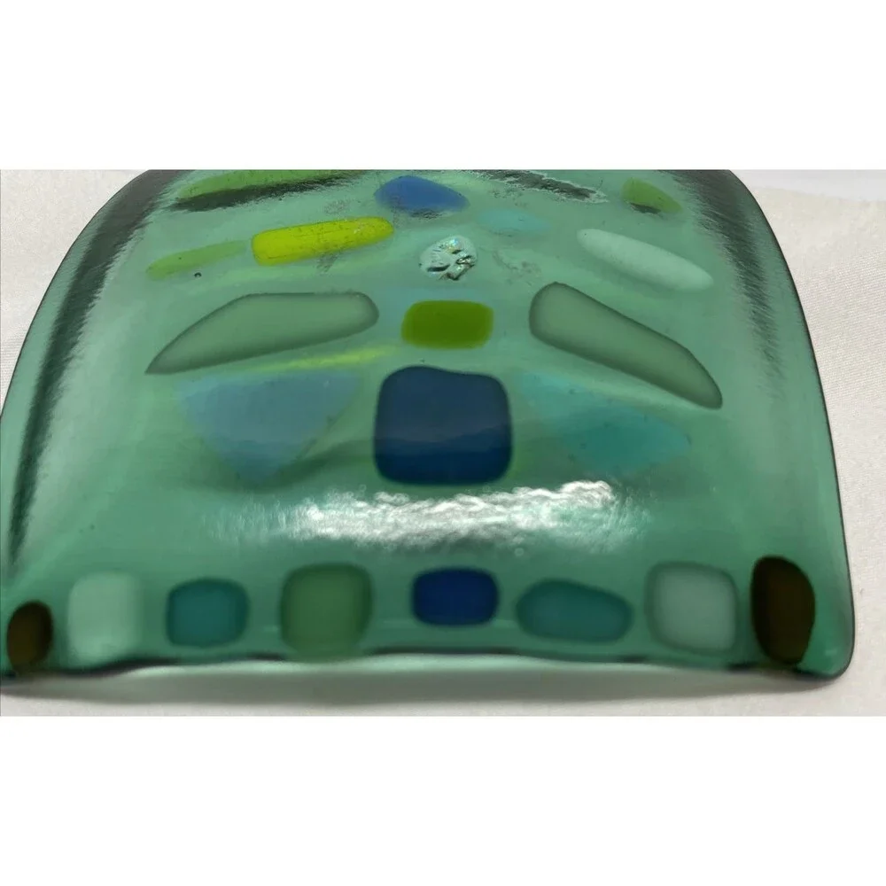 Fused Glass Trinket Dish 4.5